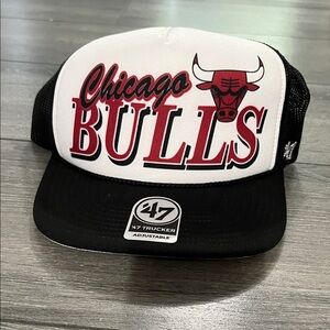 47 Brand Bulls Cap with Red and Black Design